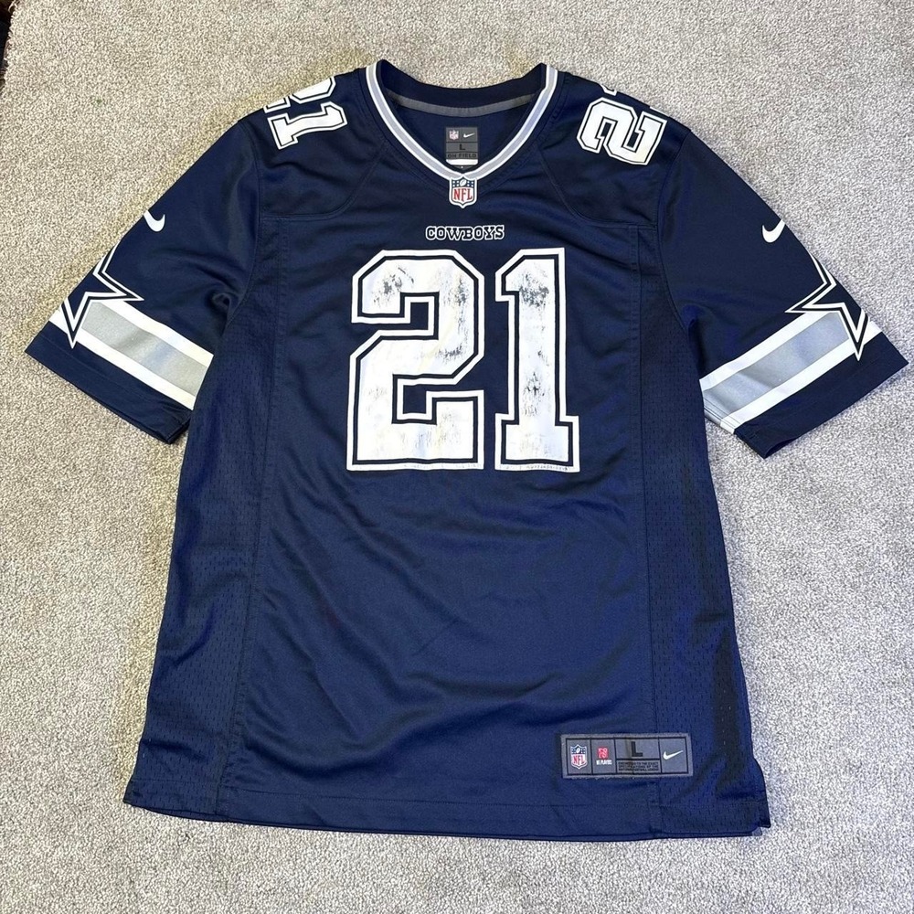 Nike Ezekiel Elliott Dallas Cowboys No. 21 Jersey Men's Large NFL Football